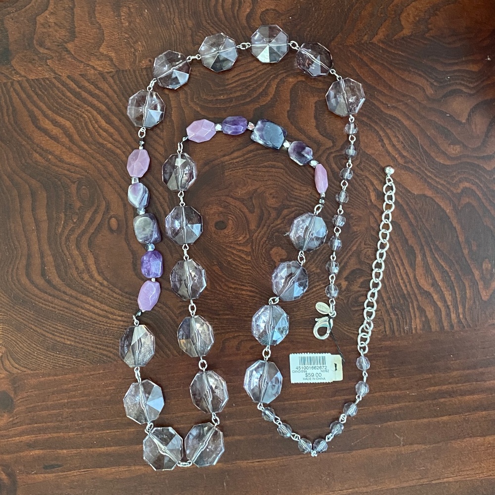 Gorgeous Purple Bead Necklace - NEW!!